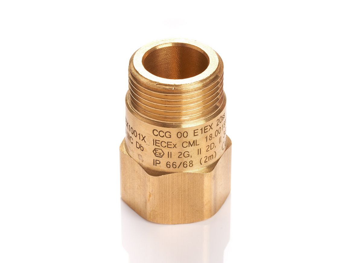 Raccord fileté en lation marqué au laser