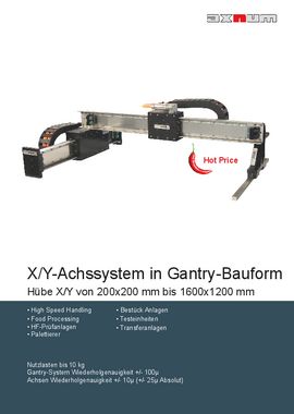 Linearmotorsystem in Gantry Bauform