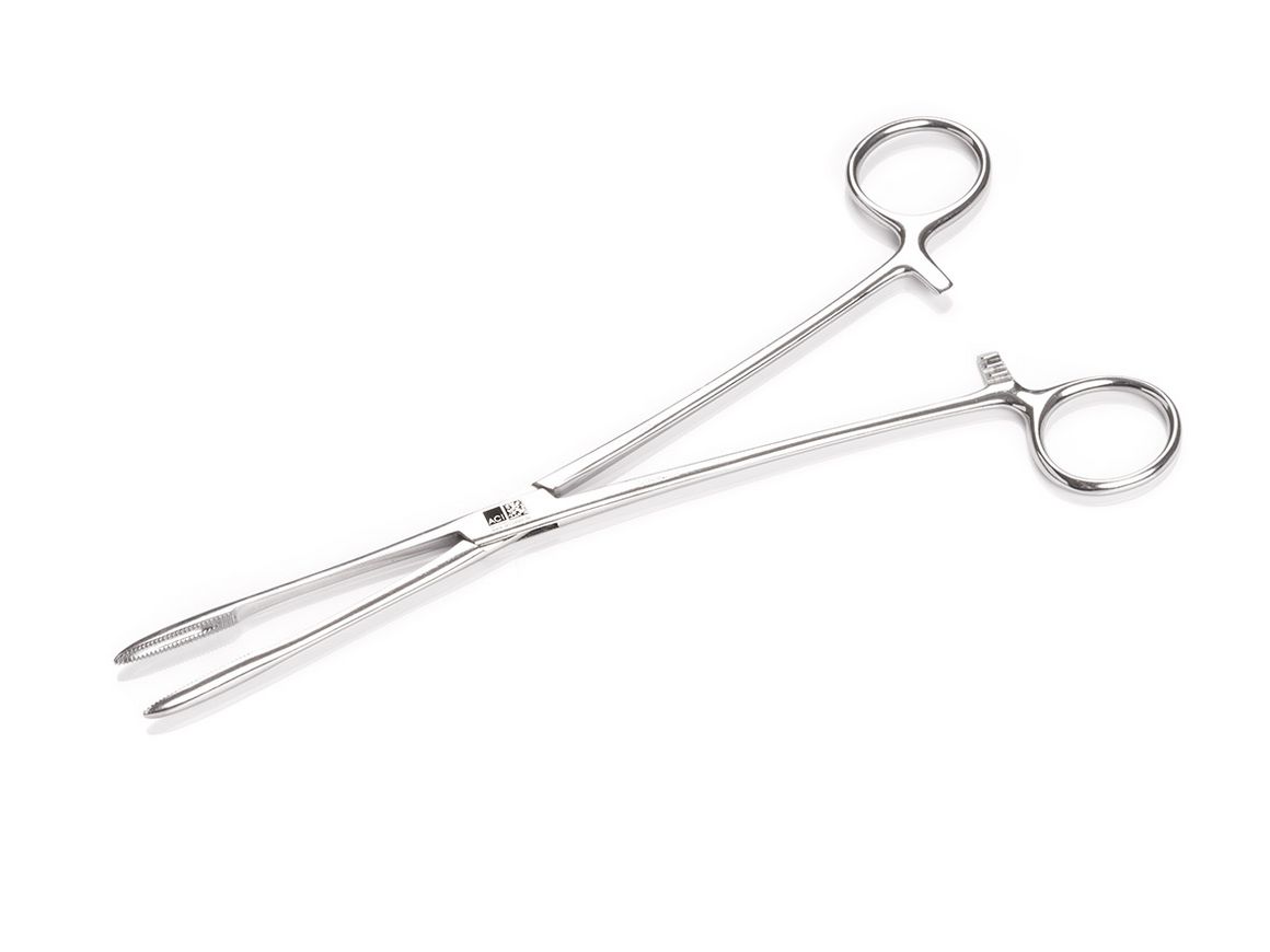 Marquage noir sur la pince à artère en acier inoxydable