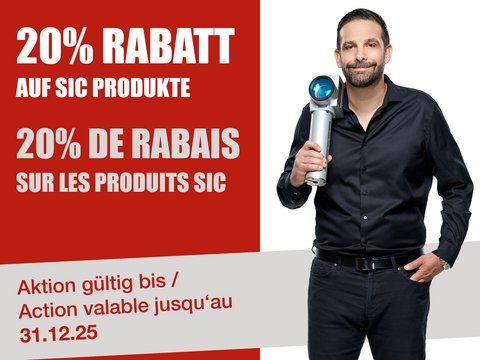 20% Rabatt auf SIC Marking Produkte!