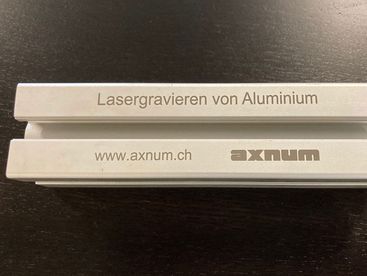 Lasergravieren von Aluminium