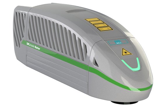 Grâce au diamètre plus petit du faisceau laser, le laser vert DPLNobilis Marker Business permet de réaliser des marquages très fins