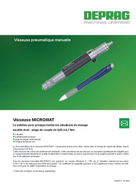 Visseuse pneumatique MICROMAT® (D3420)