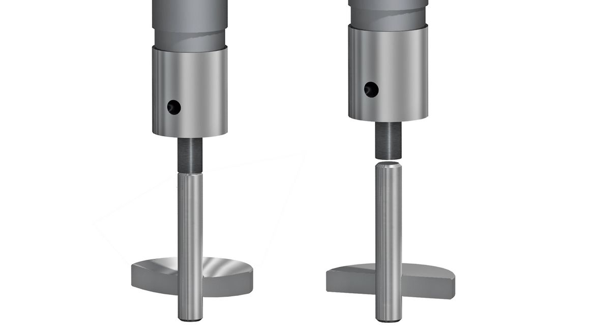 Einpressen 100 mm + Drehung