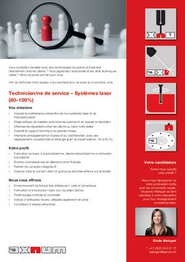 Offre d'emploi au format PDF