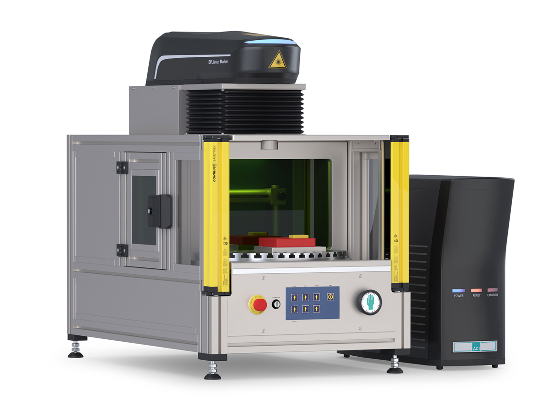 D’identifier vos pièces par laser presque sans interruption et de gagner ainsi du temps dans vos productions en séries.