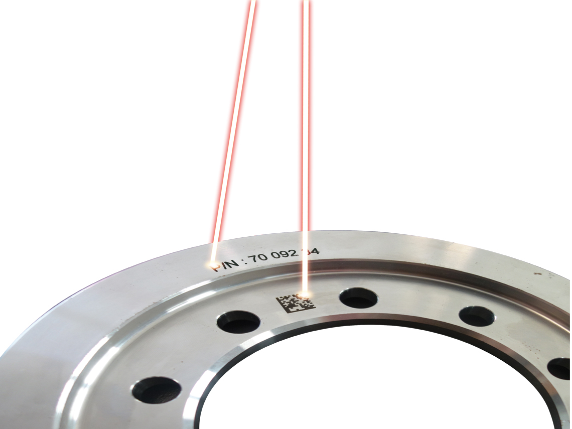 Markieren auf verschiedenen Ebenen, Beschriftung von Zylindern ohne Drehung des Werkstücks und Laserbeschriften auf schrägen Flächen und an schwierigen Stellen