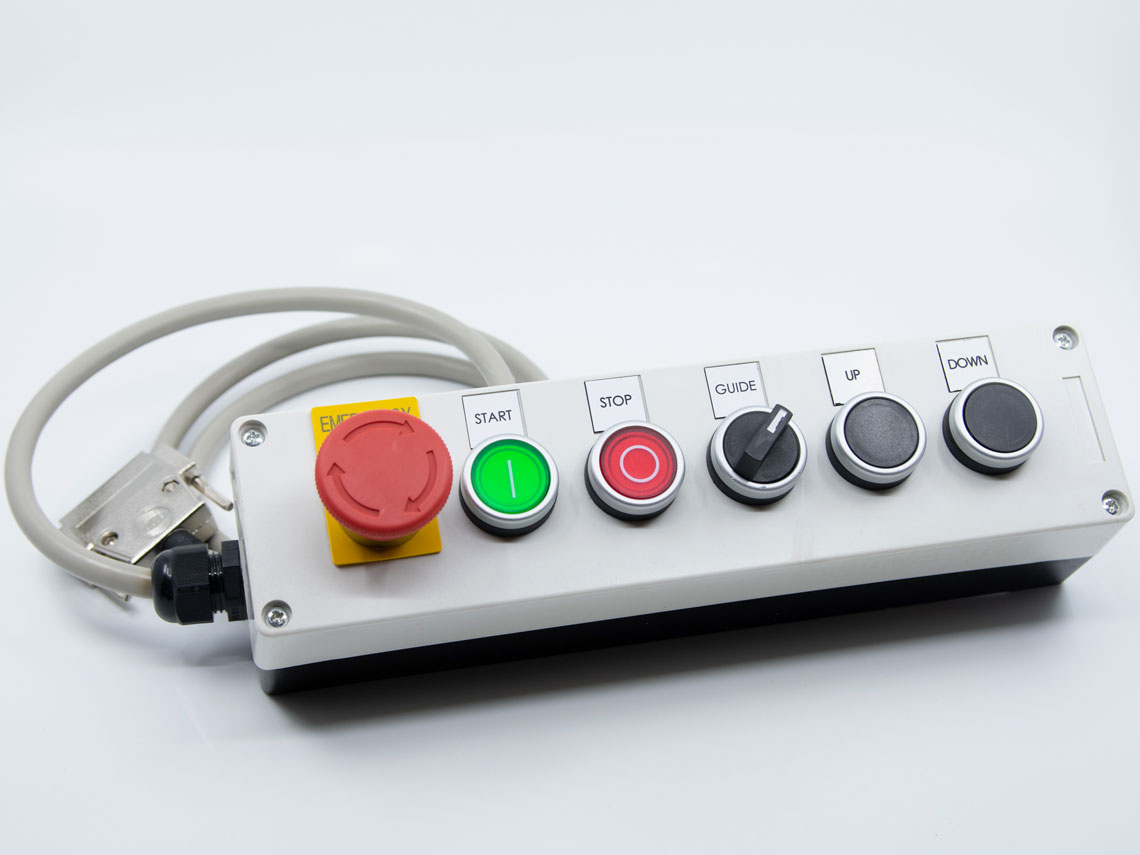 Start-Stop Box zur Steuerung des Lasers